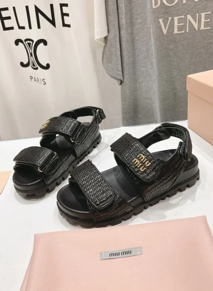 hype Miu Miu Sandals