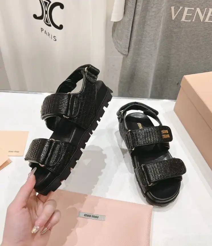 hype Miu Miu Sandals