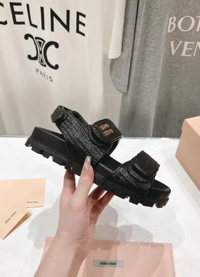 hype Miu Miu Sandals