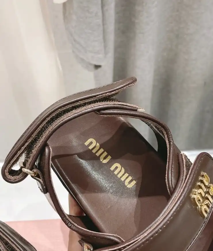 hype Miu Miu Sandals