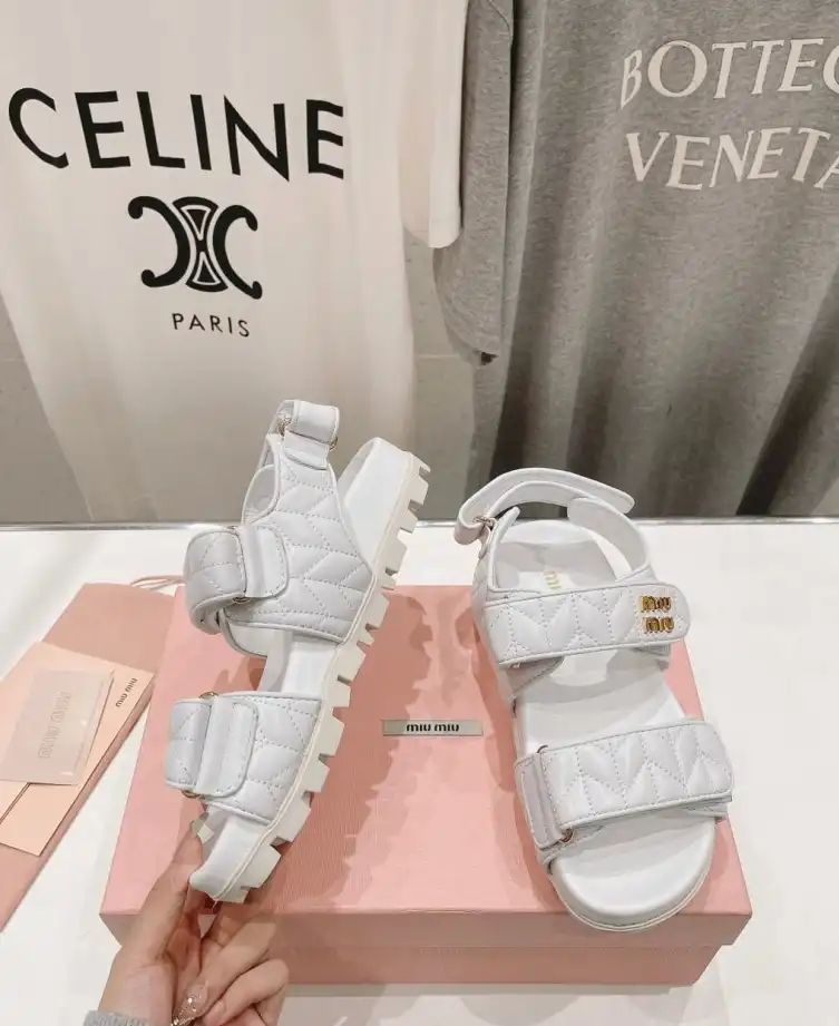 hype Miu Miu Sandals