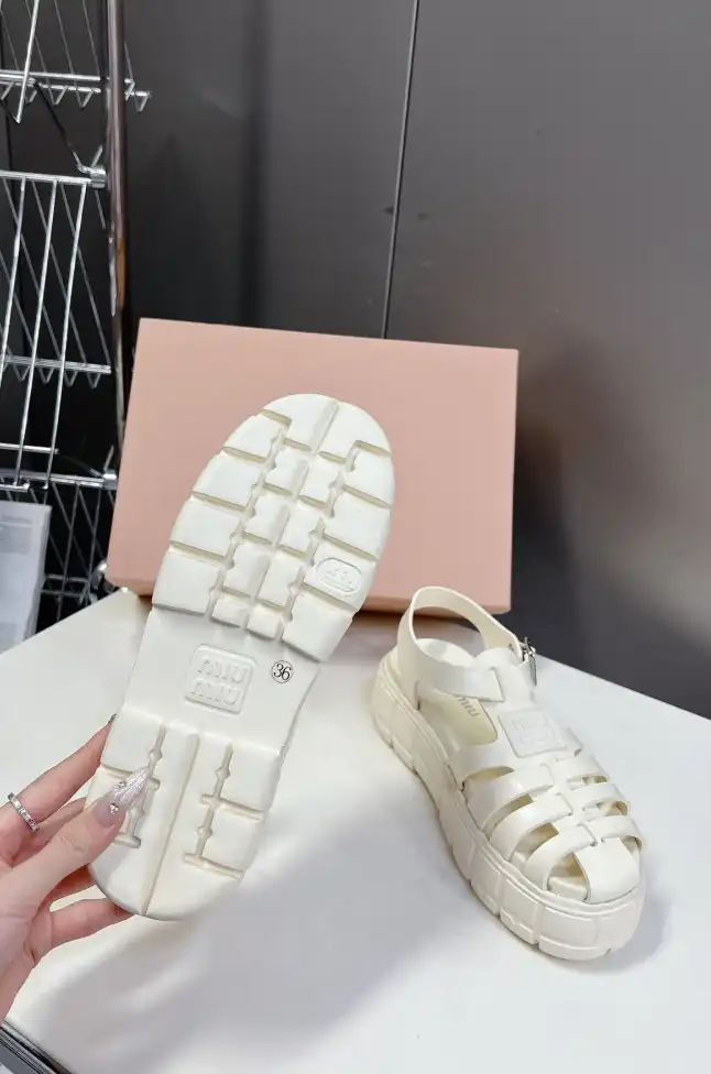 hype Miu Miu Sandals