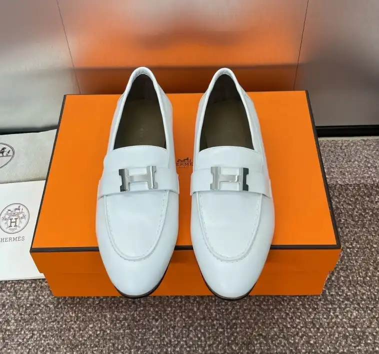 hype Hermes Leather Shoes