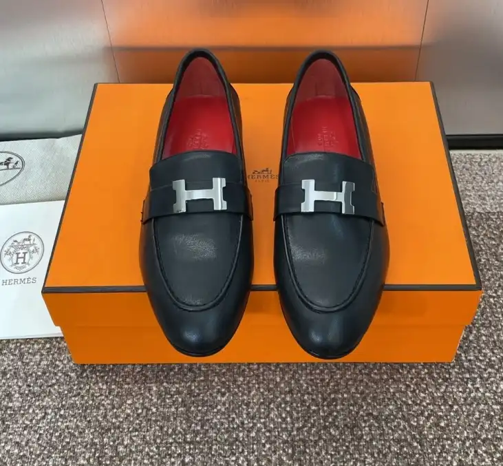 hype Hermes Leather Shoes