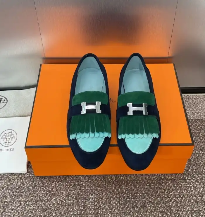 hype Hermes Leather Shoes