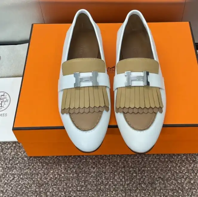 hype Hermes Leather Shoes