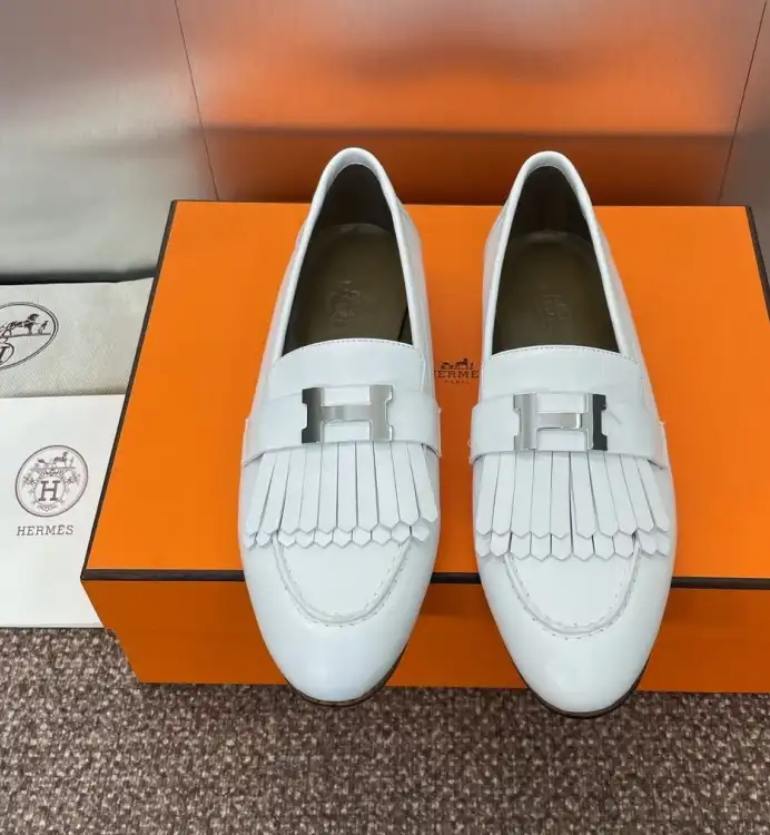 hype Hermes Leather Shoes