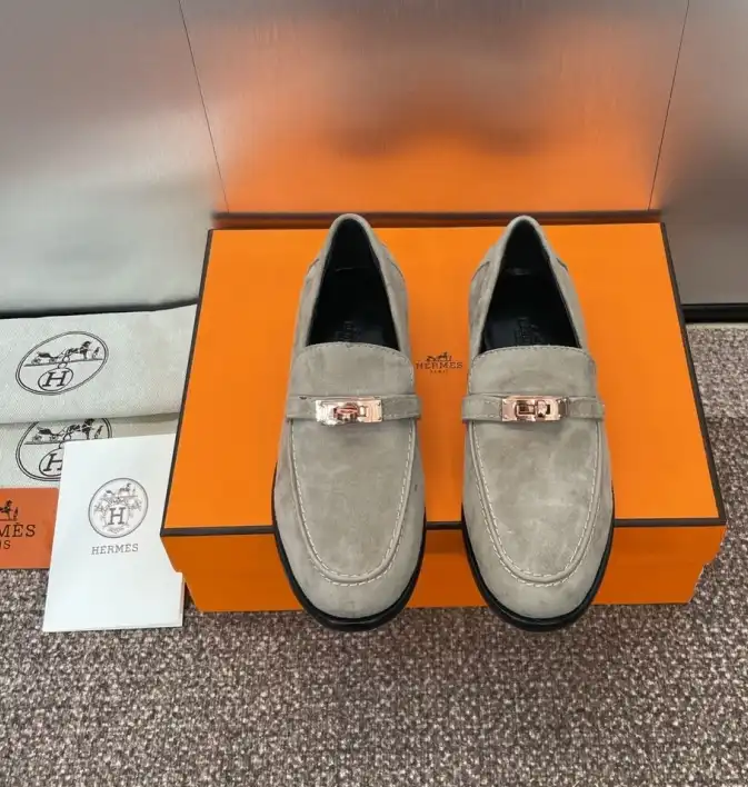 hype Hermes Leather Shoes