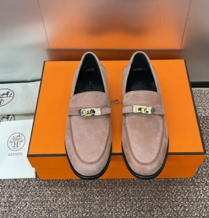 hype Hermes Leather Shoes