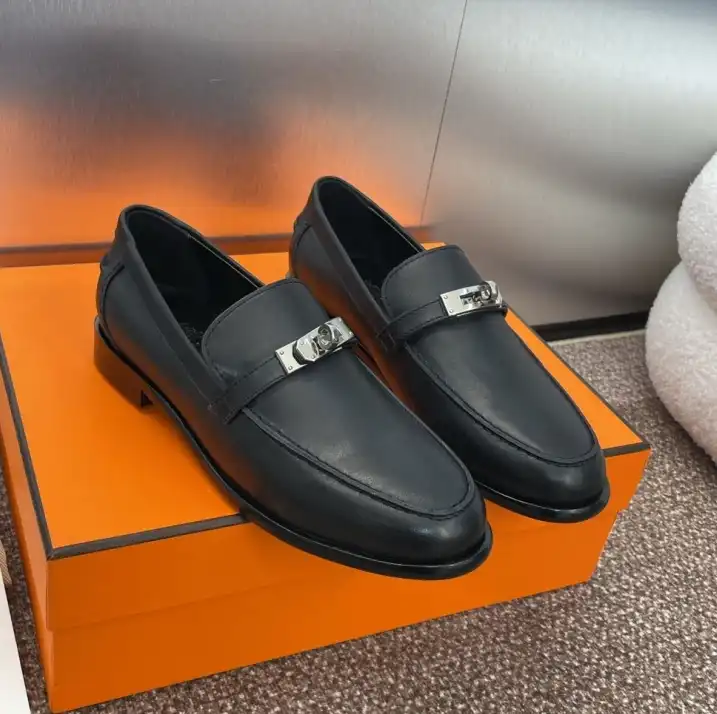 hype Hermes Leather Shoes