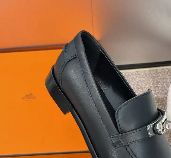 hype Hermes Leather Shoes