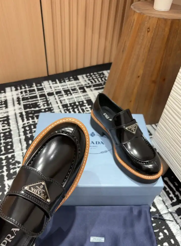 hype Prada Leather Shoes