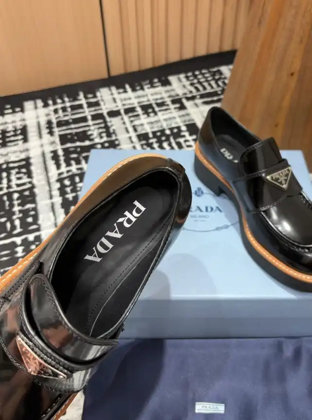 hype Prada Leather Shoes