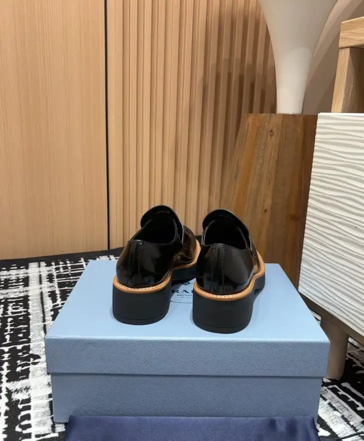 hype Prada Leather Shoes