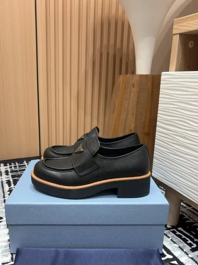 hype Prada Leather Shoes