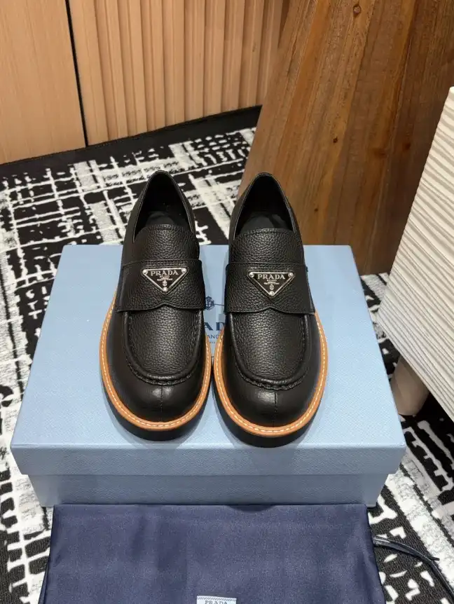 hype Prada Leather Shoes