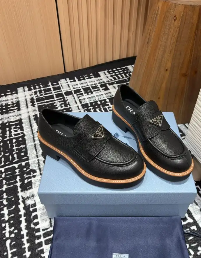 hype Prada Leather Shoes