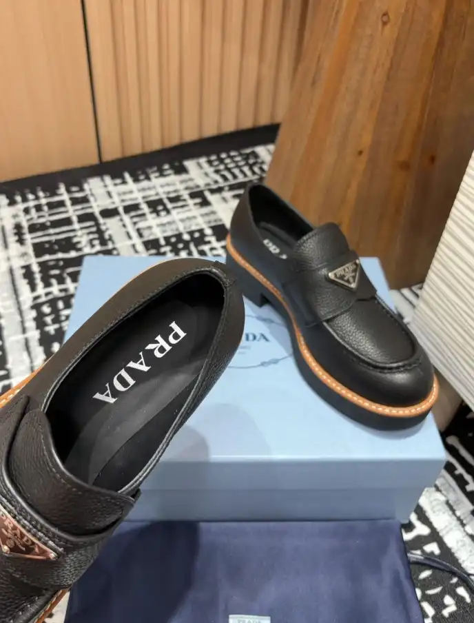 hype Prada Leather Shoes