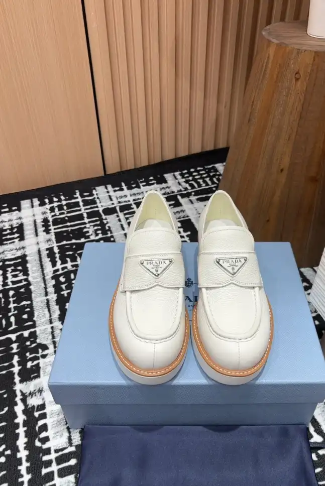 hype Prada Leather Shoes