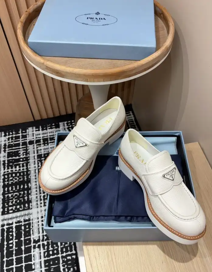 hype Prada Leather Shoes