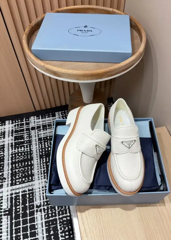 hype Prada Leather Shoes