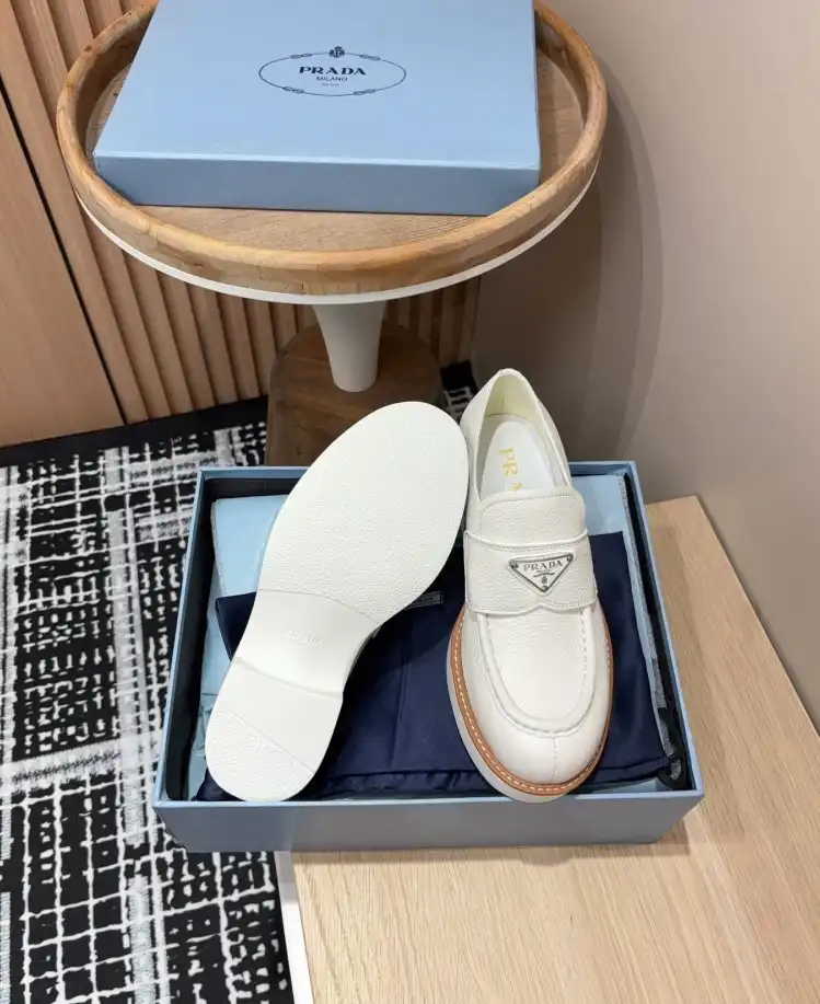 hype Prada Leather Shoes