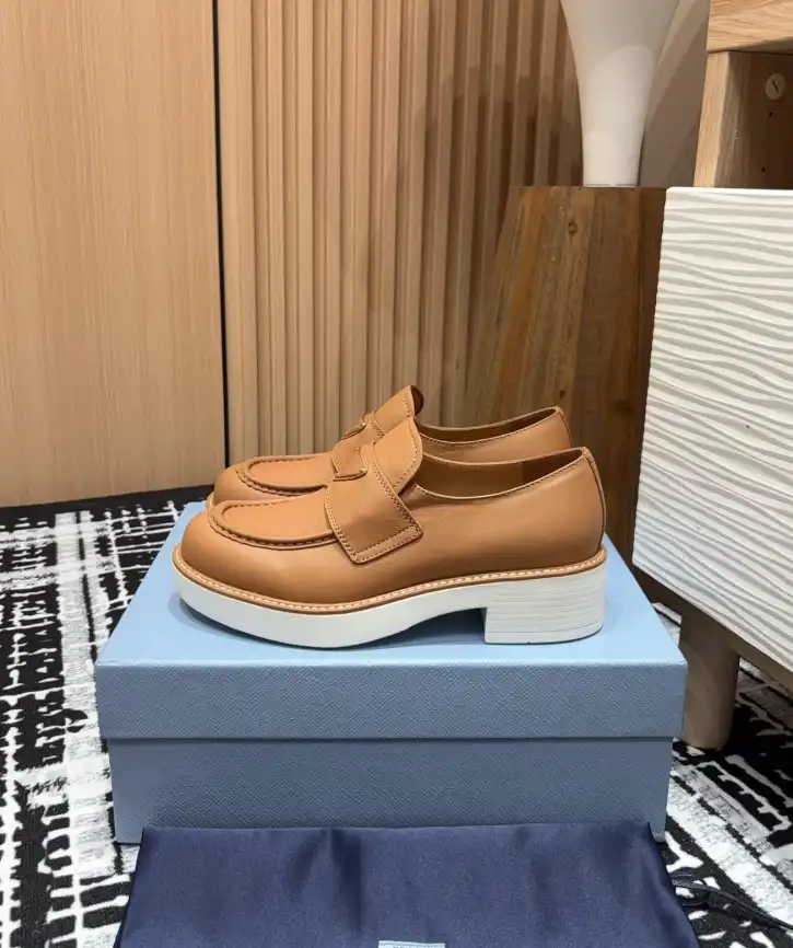 hype Prada Leather Shoes