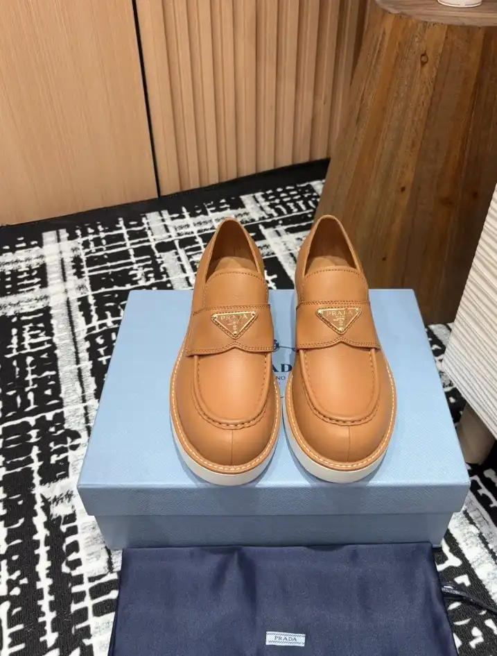 hype Prada Leather Shoes