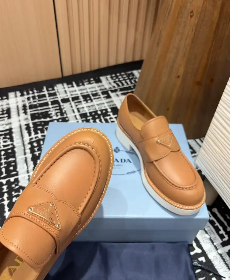 hype Prada Leather Shoes