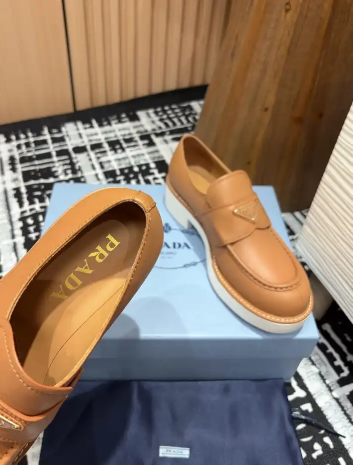 hype Prada Leather Shoes