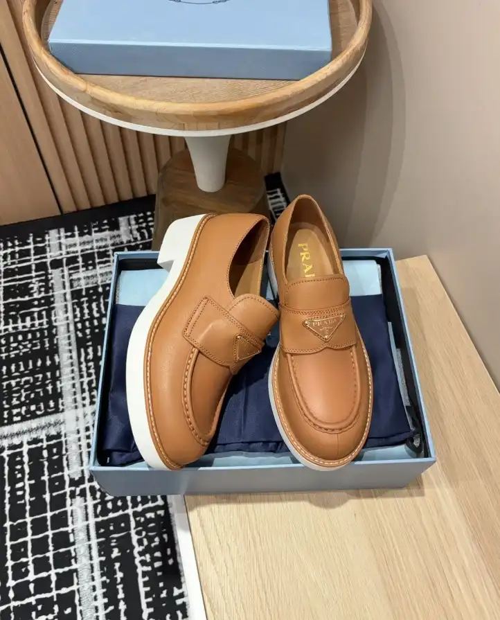 hype Prada Leather Shoes