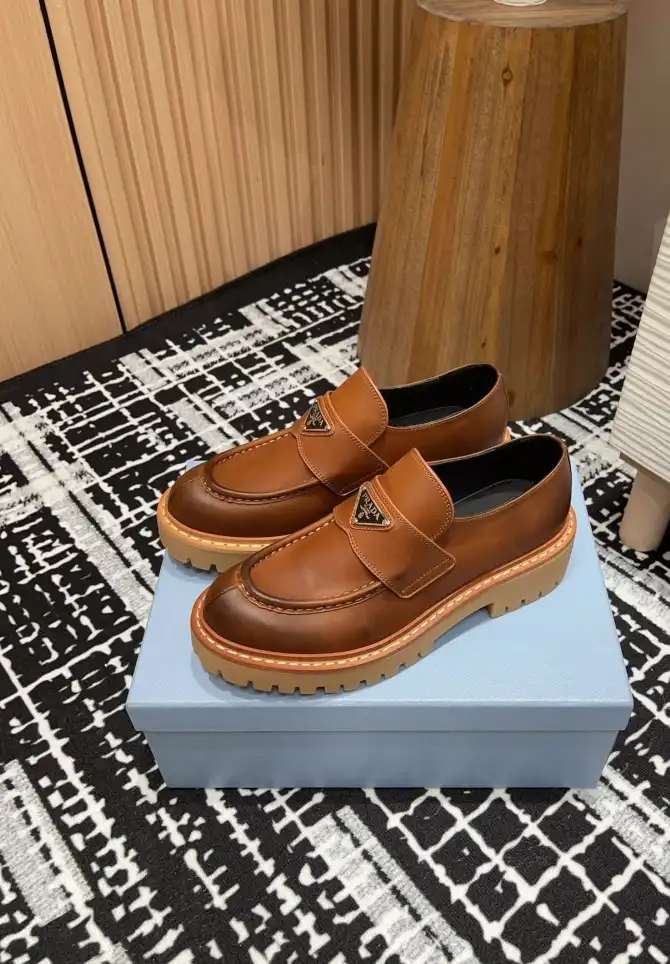 hype Prada Leather Shoes