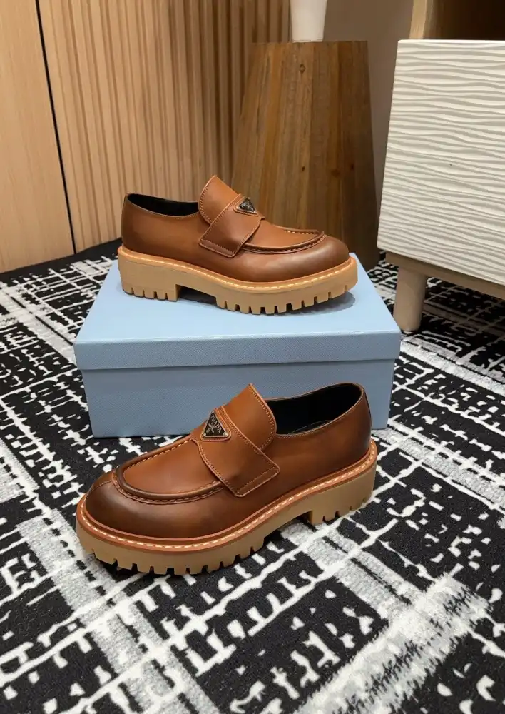 hype Prada Leather Shoes