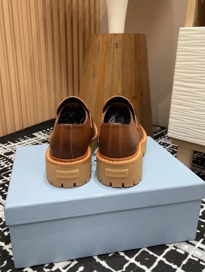 hype Prada Leather Shoes