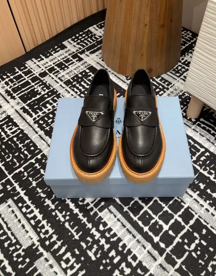 hype Prada Leather Shoes