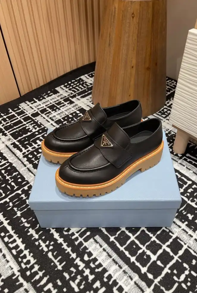 hype Prada Leather Shoes