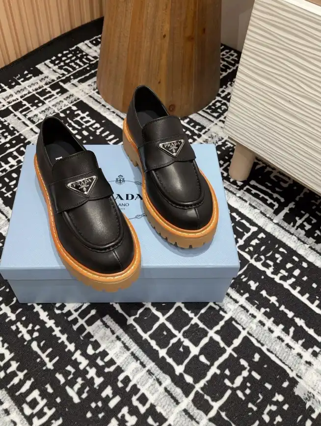 hype Prada Leather Shoes