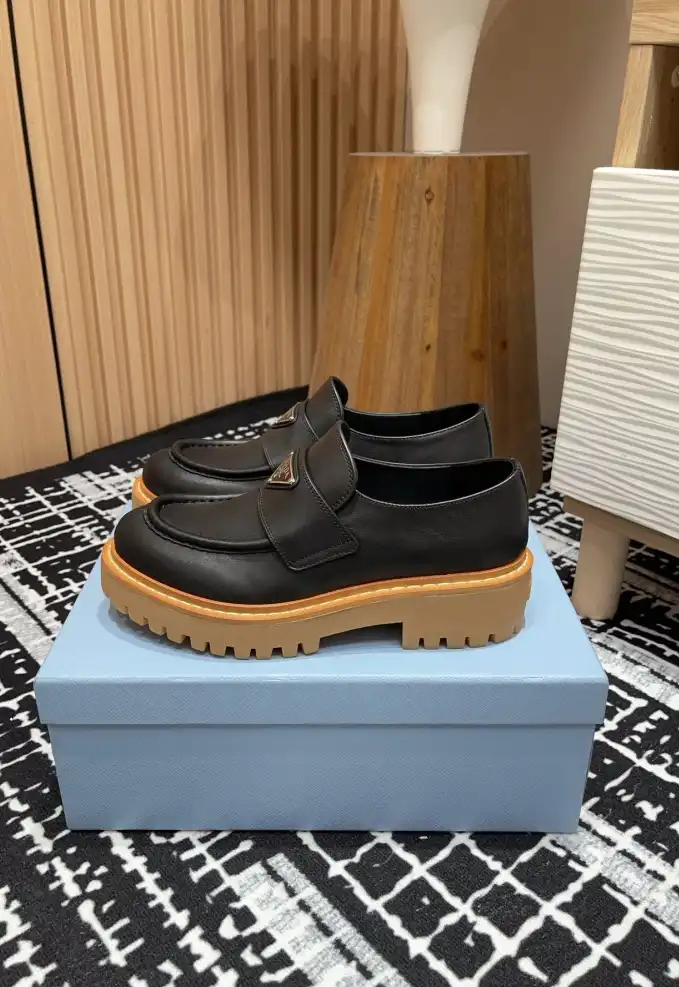 hype Prada Leather Shoes