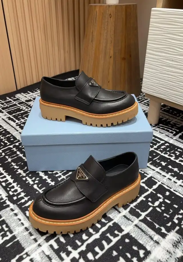 hype Prada Leather Shoes