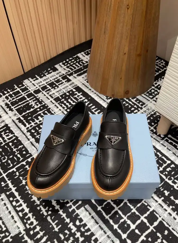 hype Prada Leather Shoes