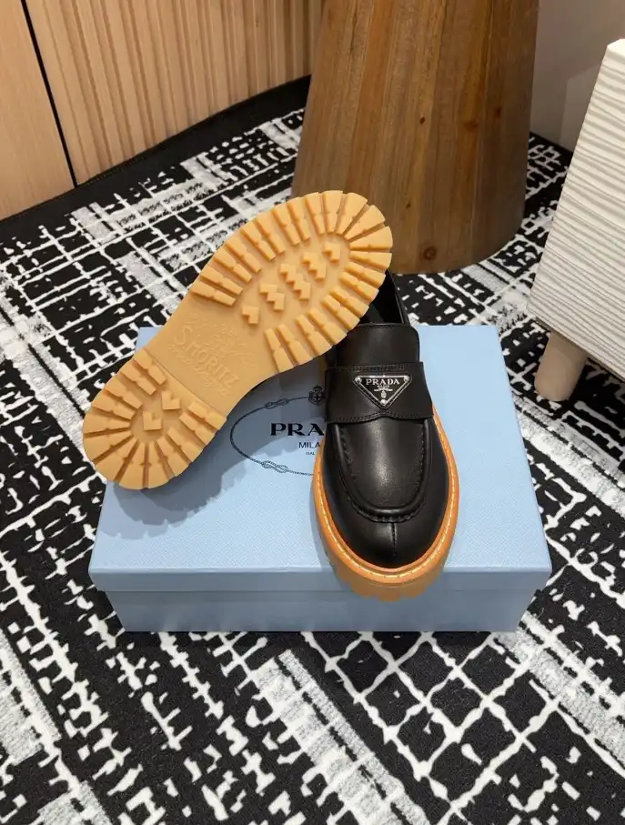 hype Prada Leather Shoes