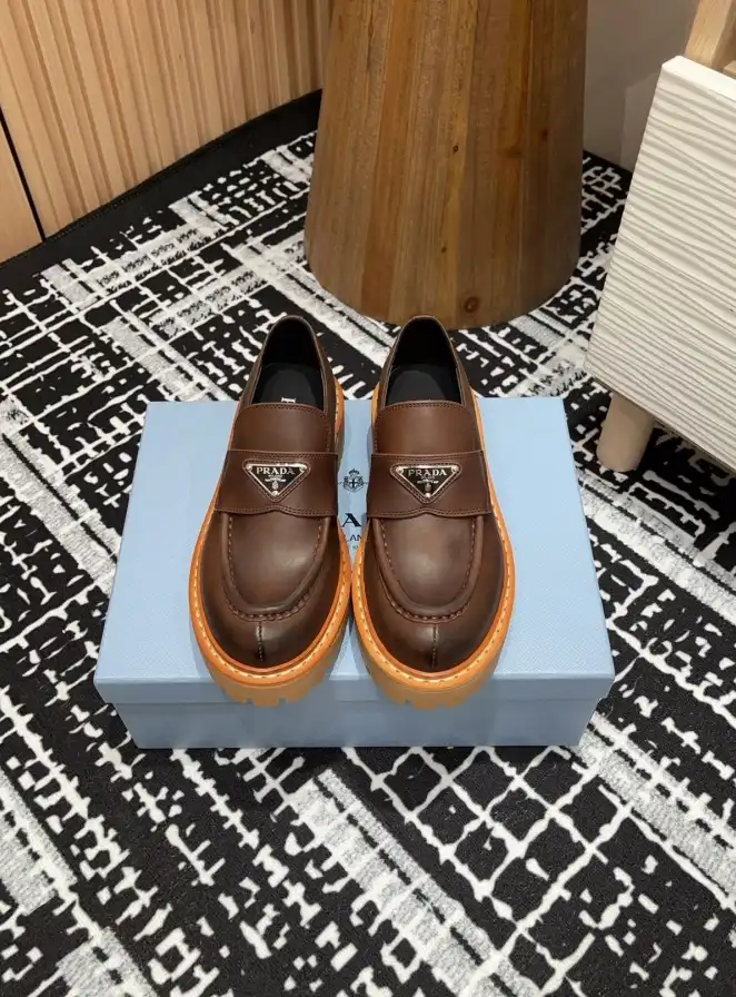 hype Prada Leather Shoes