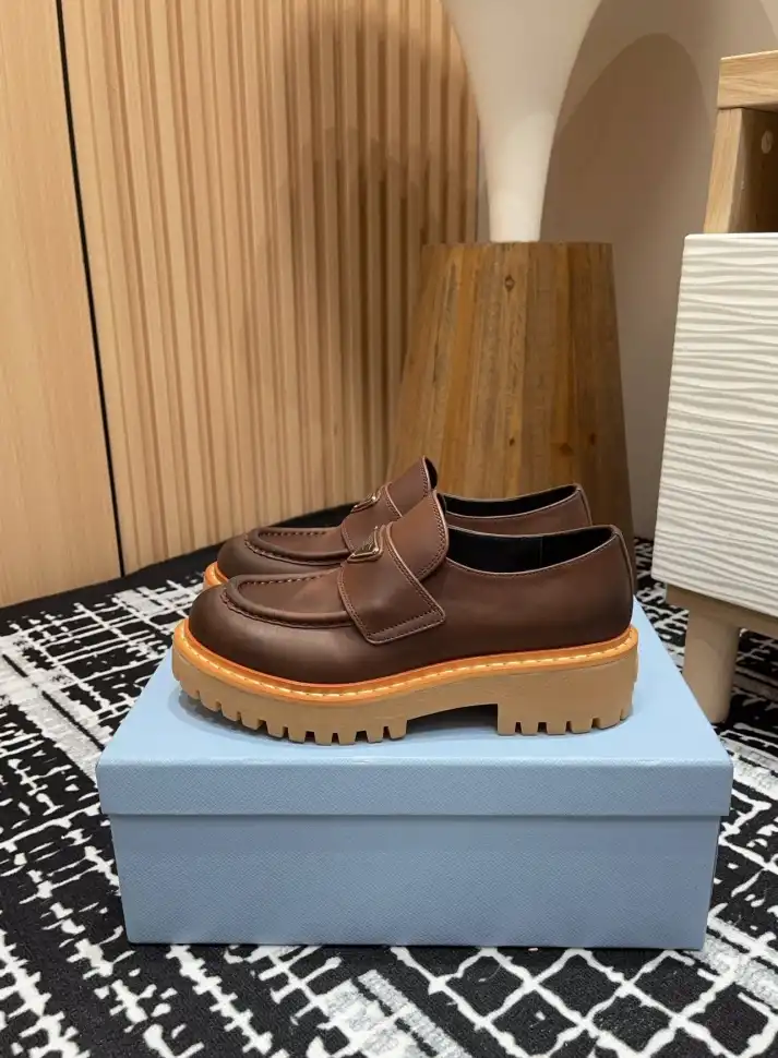 hype Prada Leather Shoes