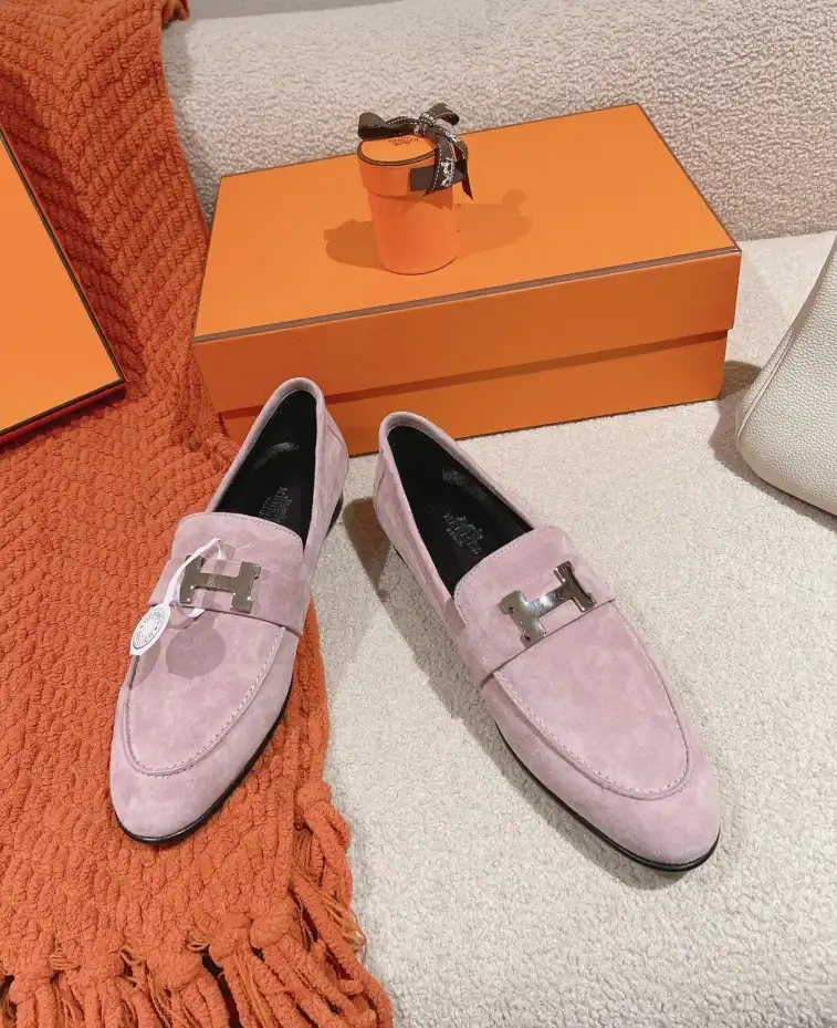 hype Hermes Leather Shoes