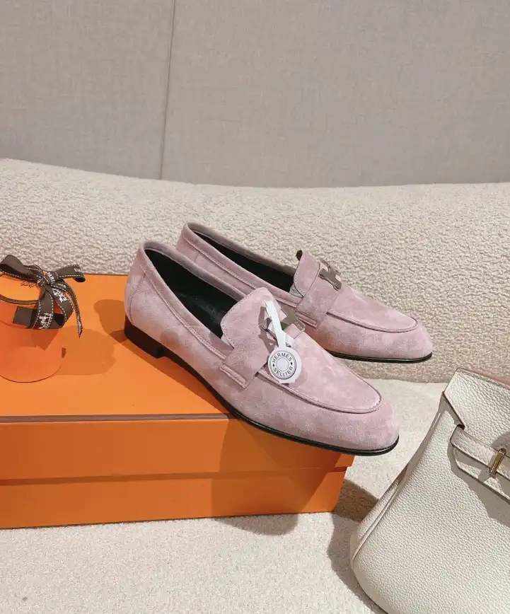 hype Hermes Leather Shoes