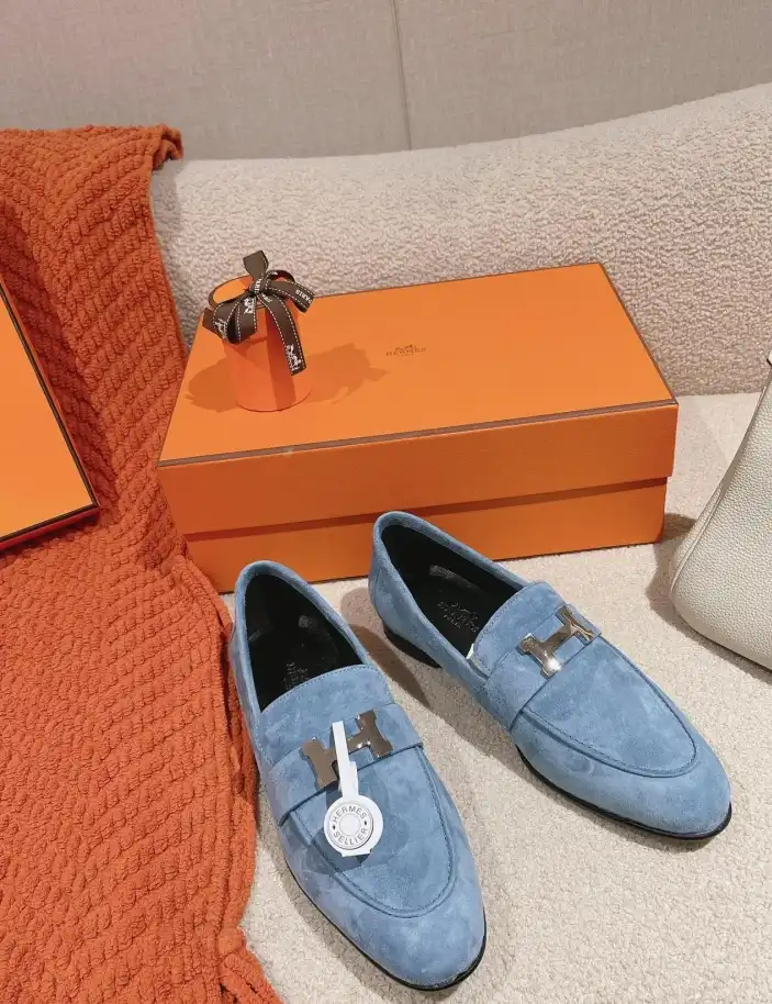 hype Hermes Leather Shoes