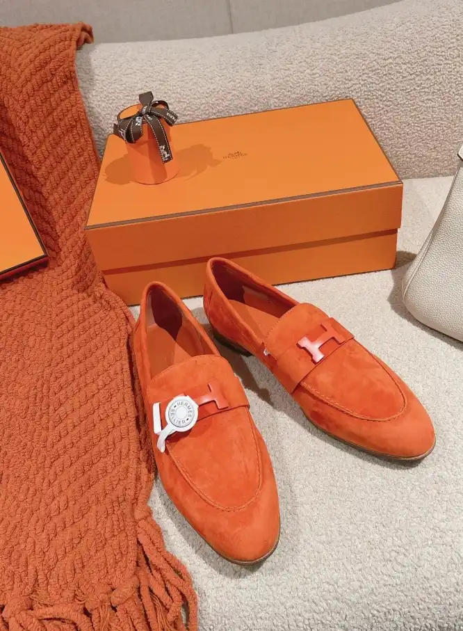 hype Hermes Leather Shoes