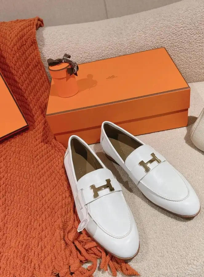 hype Hermes Leather Shoes