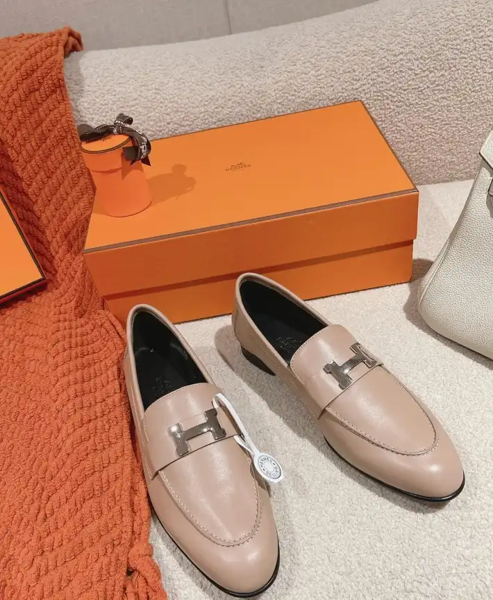 hype Hermes Leather Shoes