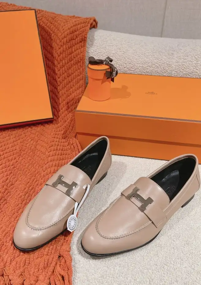 hype Hermes Leather Shoes